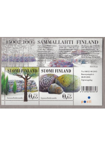 FINLANDIA 2000 foglietto Unesco patrimonio Naturale